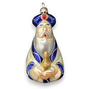 Hallmark VINTAGE '98 Blown Glass Gift For A King Frankincense Christmas Ornament